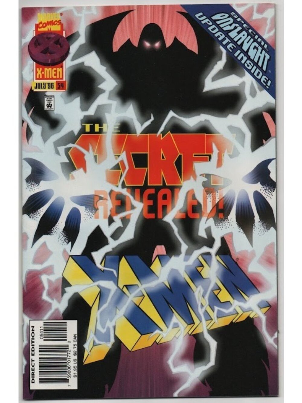 X-Men 54 Marvel Comics 1996 VF 8.0 Onslaught Direct Edition